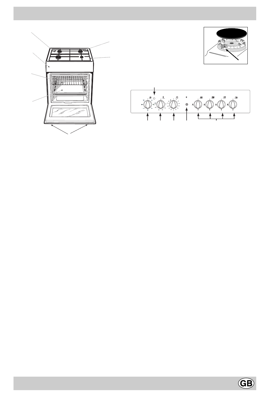 Cooker with multifunction oven | Indesit K6G52/G User Manual | Page 9 / 16