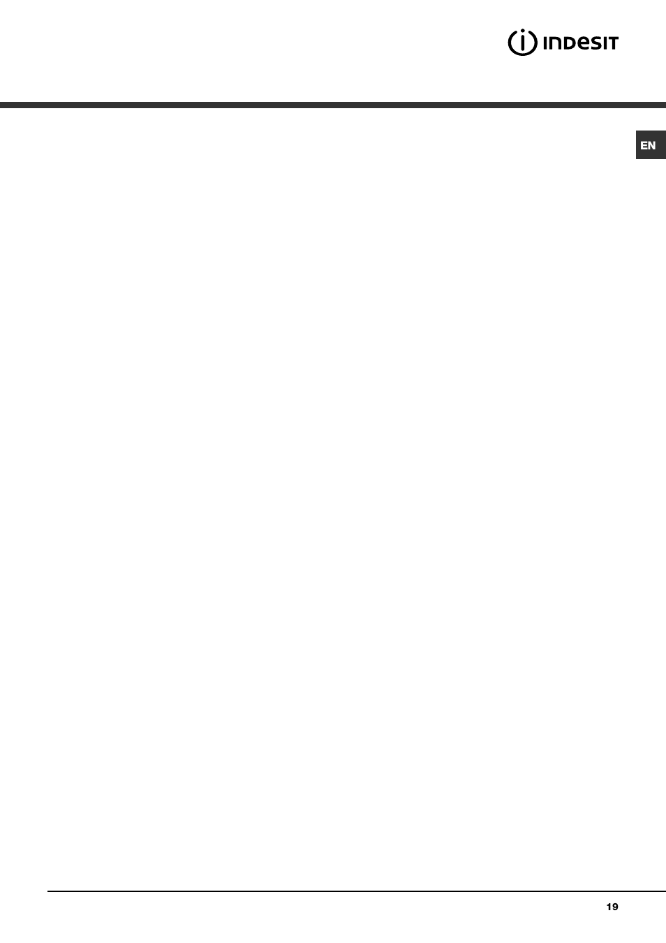 Indesit IDVA 735 User Manual | Page 19 / 20