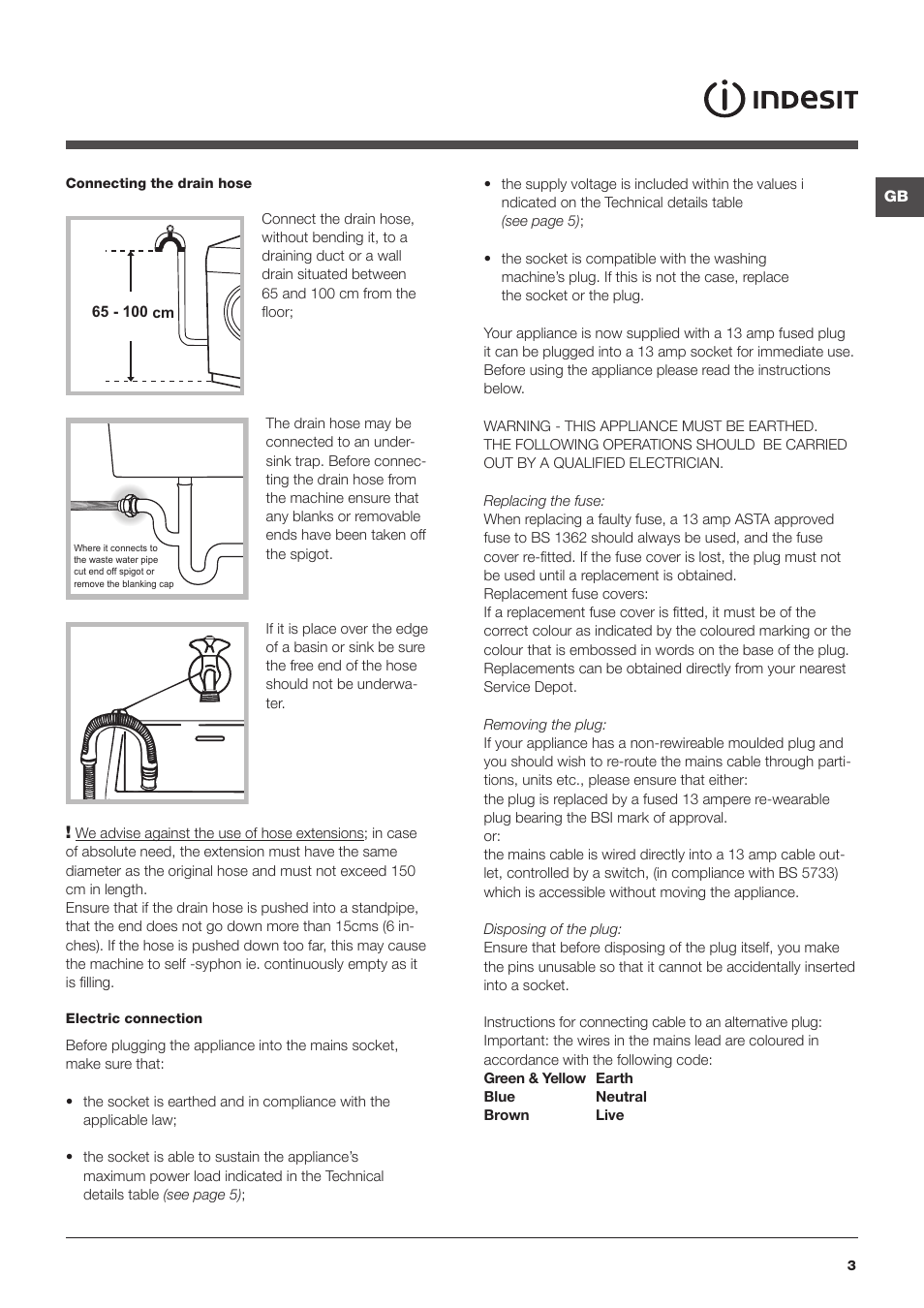 Indesit IWDE 7168 User Manual | Page 3 / 16