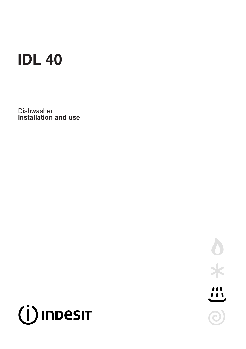Indesit IDL 40 User Manual | 16 pages