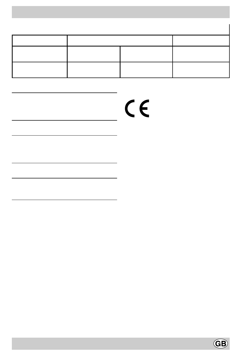Technical characteristics | Indesit K 642 V/G User Manual | Page 7 / 16