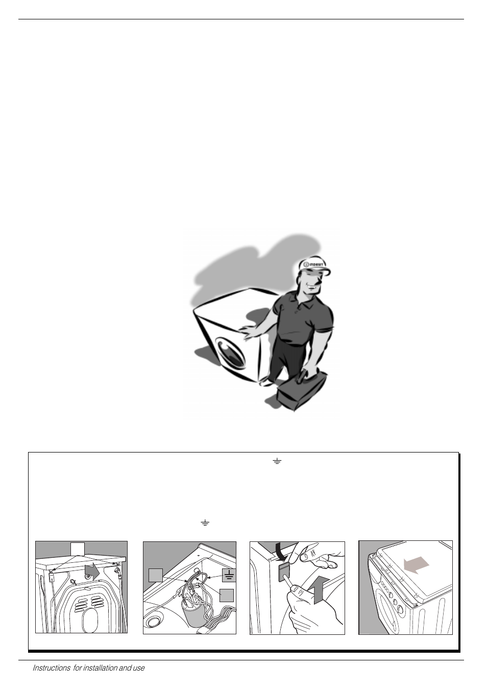 Your safety and that of your family, Important for the safe use of your washing machine, How to change the power supply cable | Indesit W 93 User Manual | Page 14 / 16