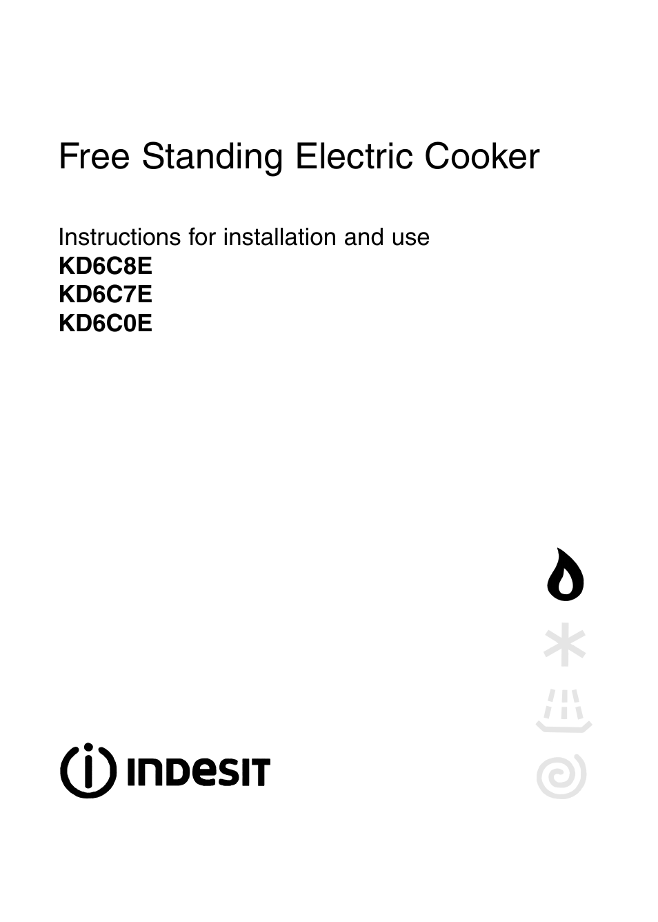 Indesit KD6C0E User Manual | 40 pages
