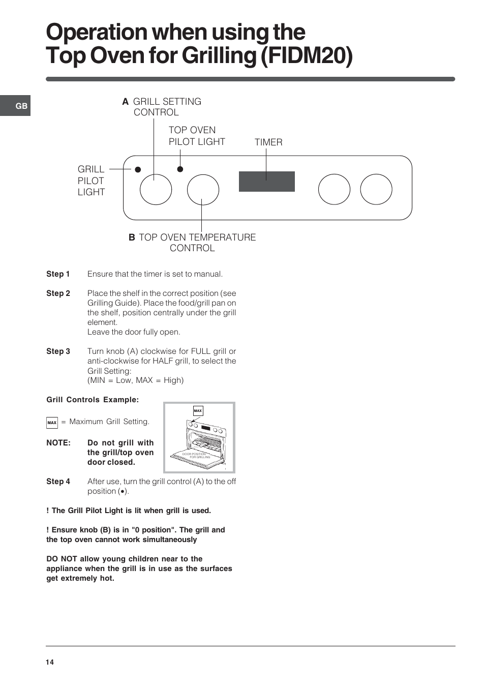 Indesit FID201X/1 User Manual | Page 14 / 40