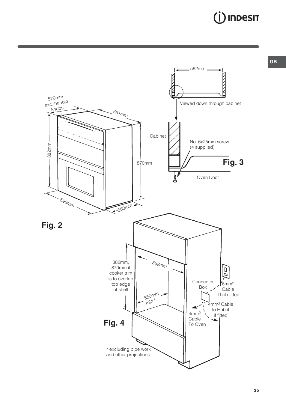 Fig. 4 fig. 2, Fig. 3 | Indesit FID201X/1 User Manual | Page 35 / 40