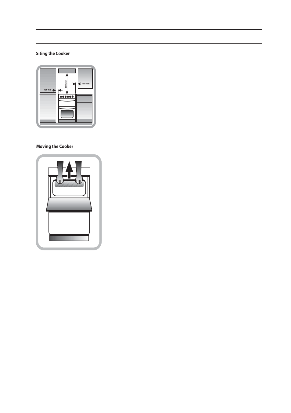 Installation | Indesit 50CM FREE STANDING ELECTRIC COOKER KD3E1/G User Manual | Page 5 / 24