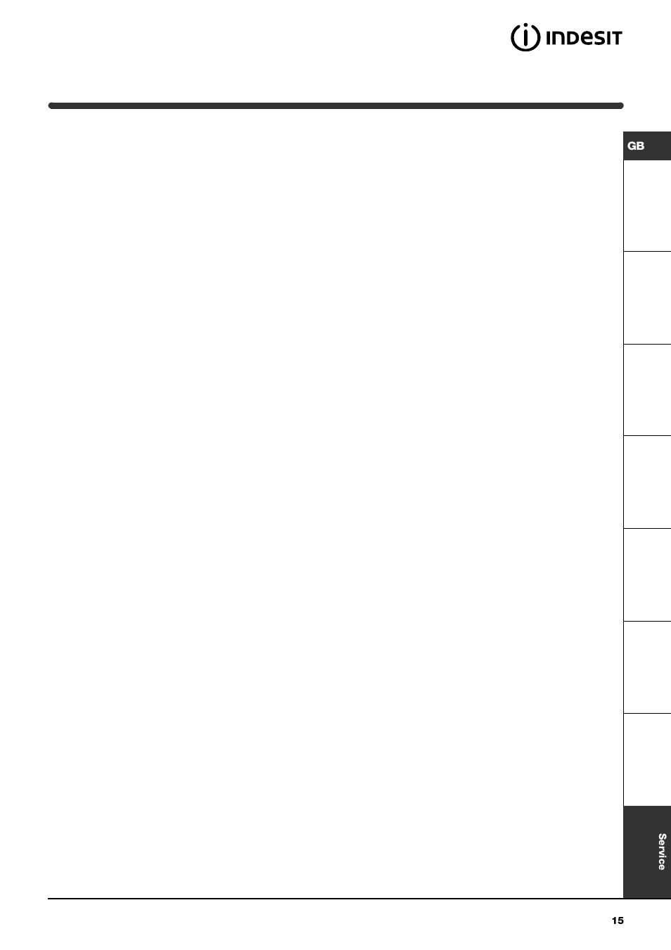 Indesit WIL 113 User Manual | Page 15 / 16