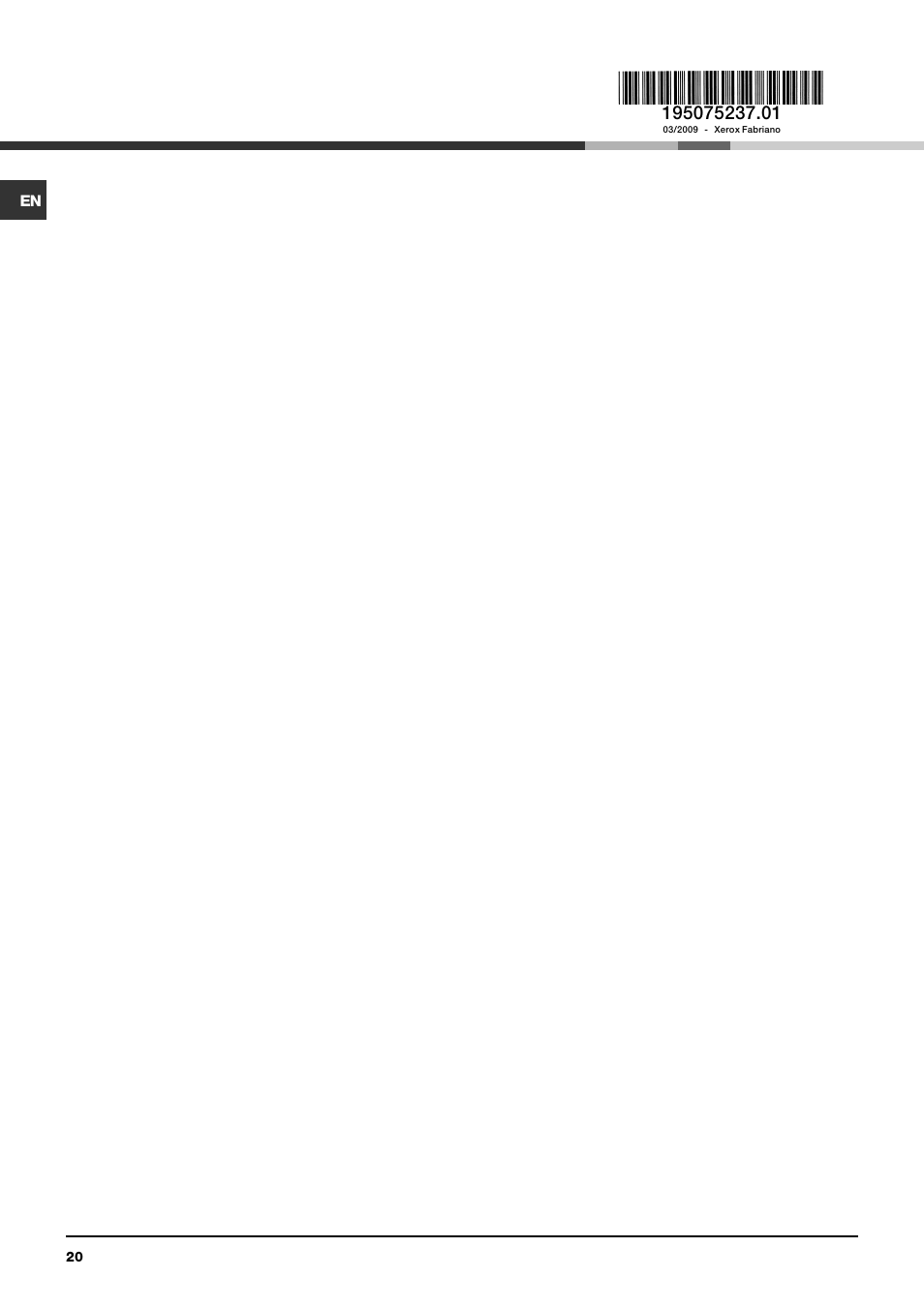 Indesit IDCE 845 S User Manual | Page 20 / 20