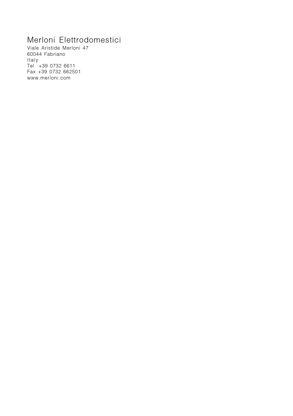 Merloni elettrodomestici | Indesit DE 73 User Manual | Page 16 / 16