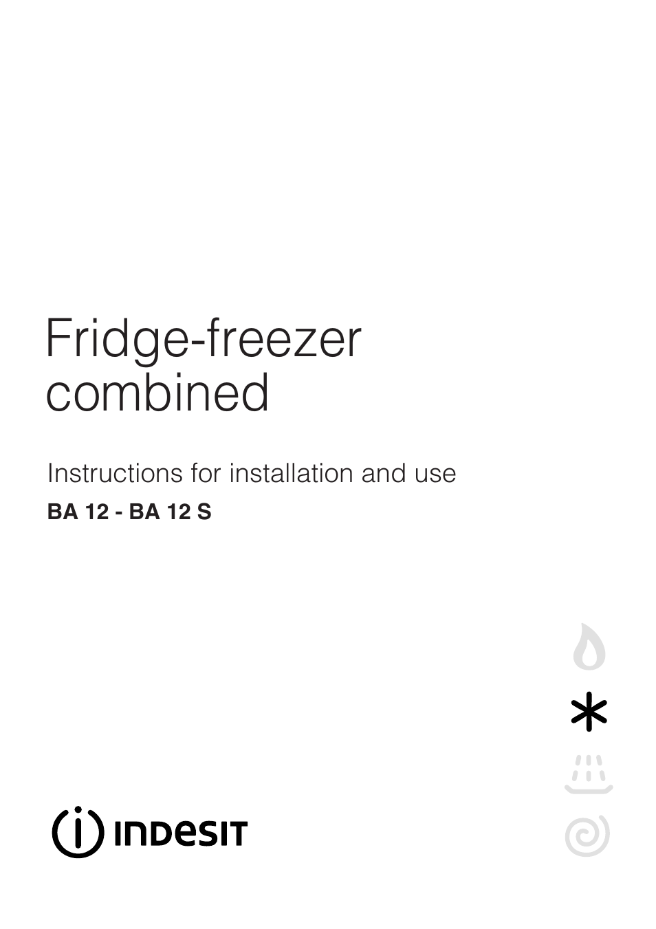 Indesit BA 12 S User Manual | 16 pages