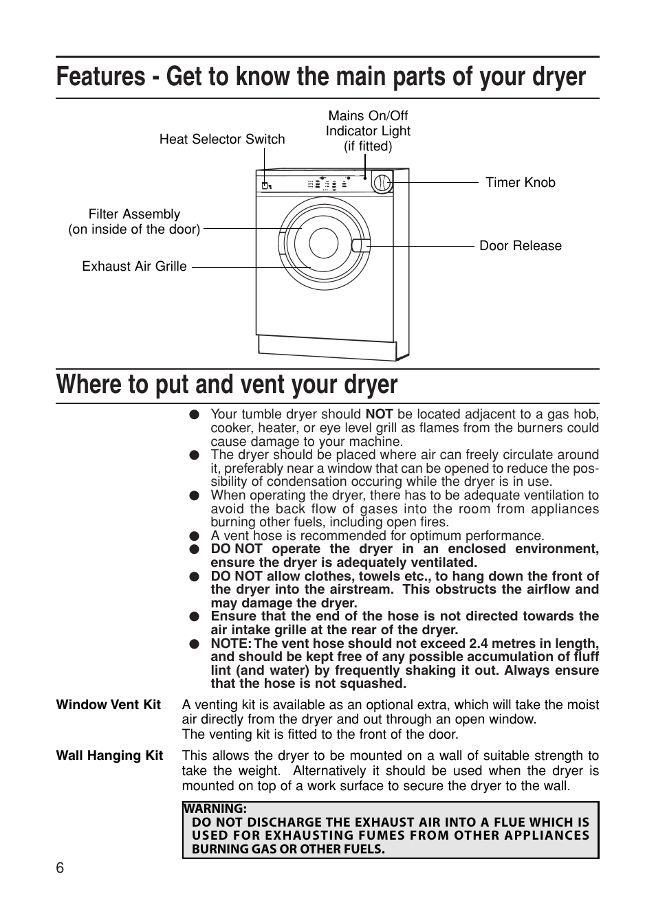 Indesit G31VU User Manual | Page 6 / 16