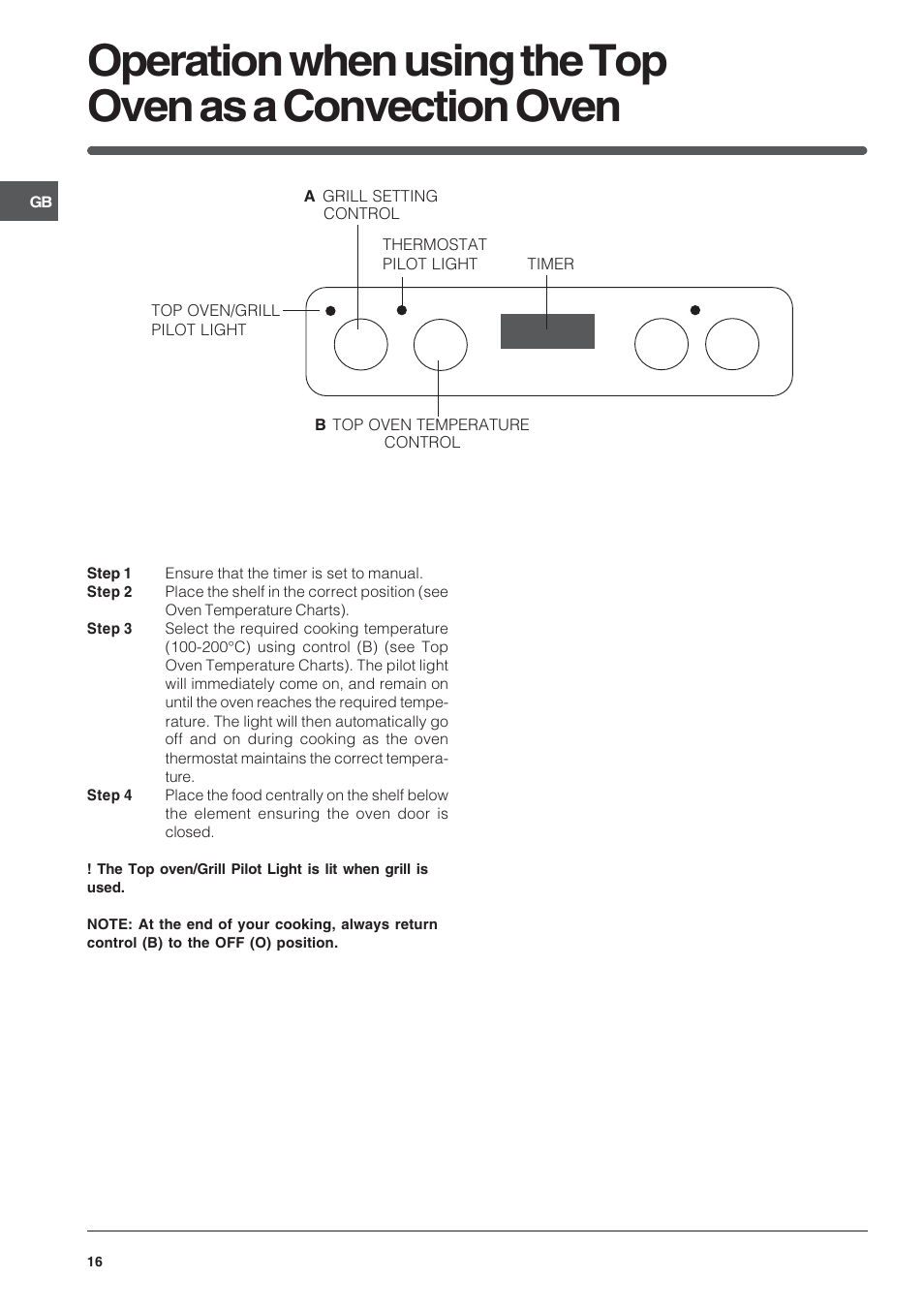 Indesit Electric built-in double oven FID20WH User Manual | Page 16 / 40