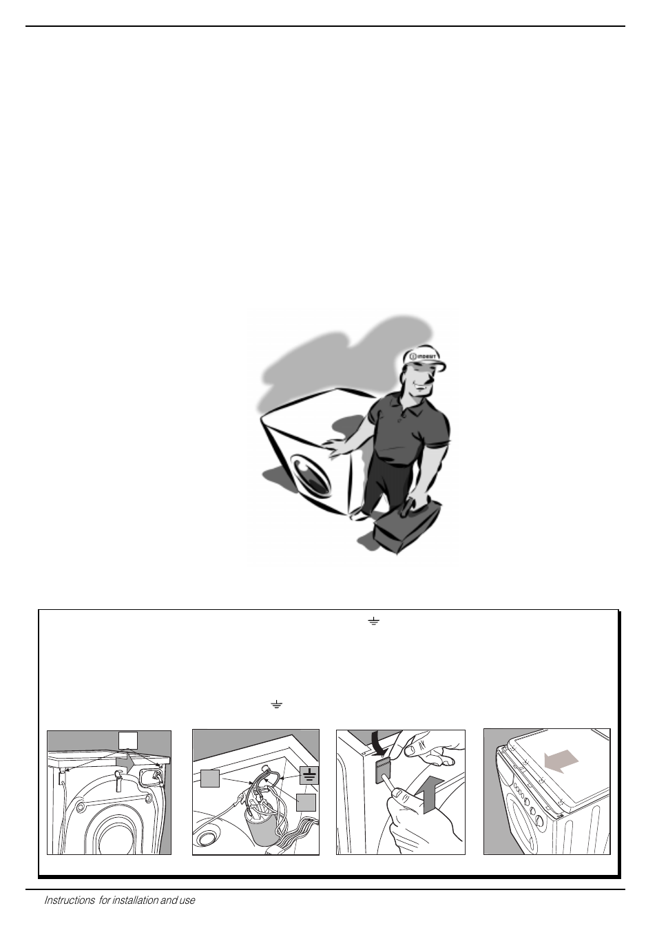 Your safety and that of your family, Important for the safe use of your washing machine, How to change the power supply cable | Indesit WA 135 User Manual | Page 14 / 16