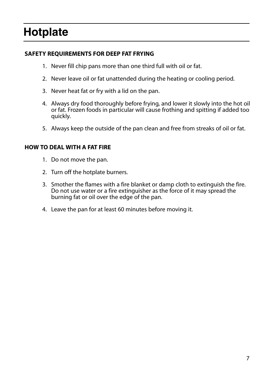 Hotplate | Indesit KT6G2WIR User Manual | Page 7 / 28