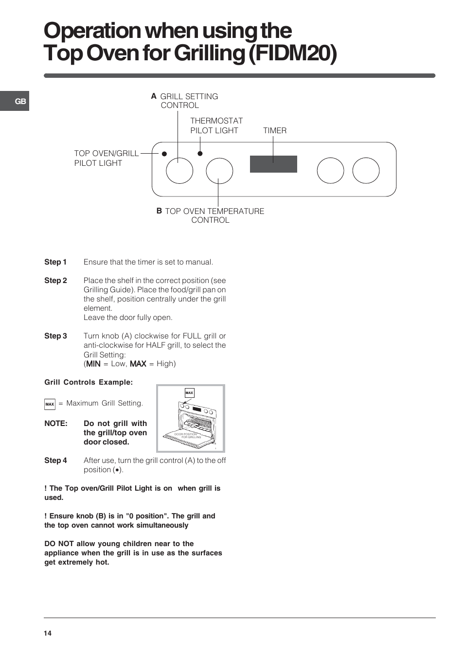 Indesit FID10IX/1 User Manual | Page 14 / 40