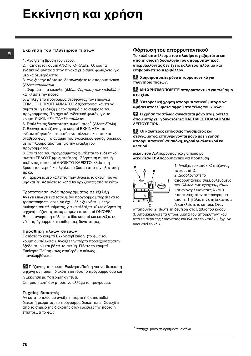 Еккянзуз кбй чсюуз, Цьсфщуз фпх брпссхрбнфйкпэ | Indesit DFG 262  EN User Manual | Page 78 / 84