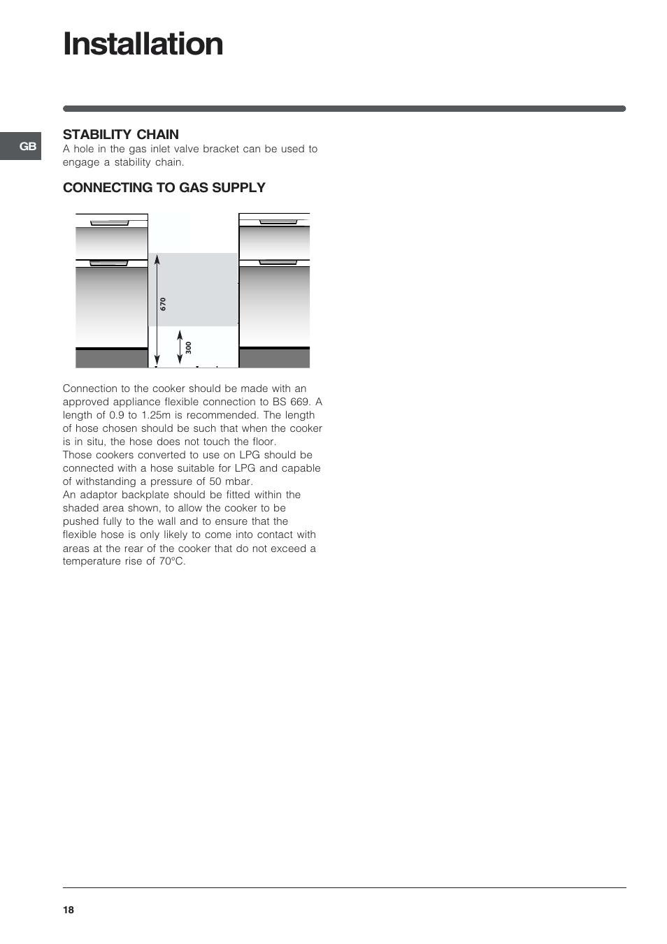 Installation | Indesit KD6G25SWIR User Manual | Page 18 / 24