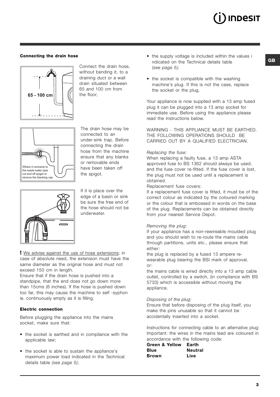 Indesit IWC 6125 S User Manual | Page 3 / 16