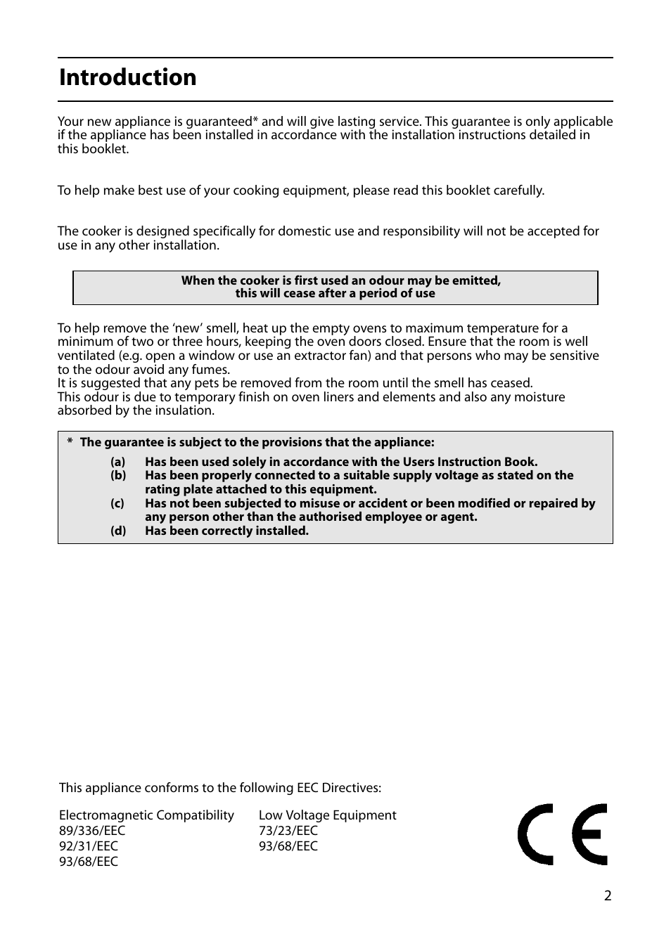 Introduction | Indesit FID20 Mk2 User Manual | Page 3 / 48