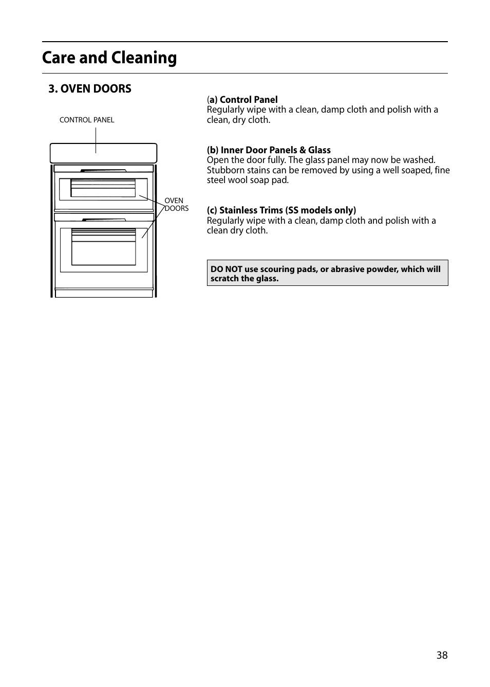 Care and cleaning | Indesit FID20 Mk2 User Manual | Page 39 / 48
