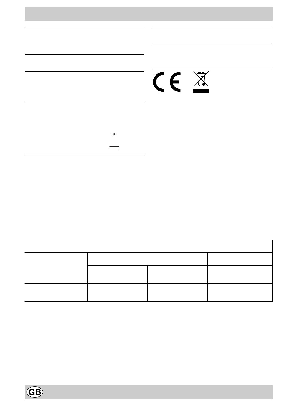 Technical specifications | Indesit K6G520/G User Manual | Page 8 / 16