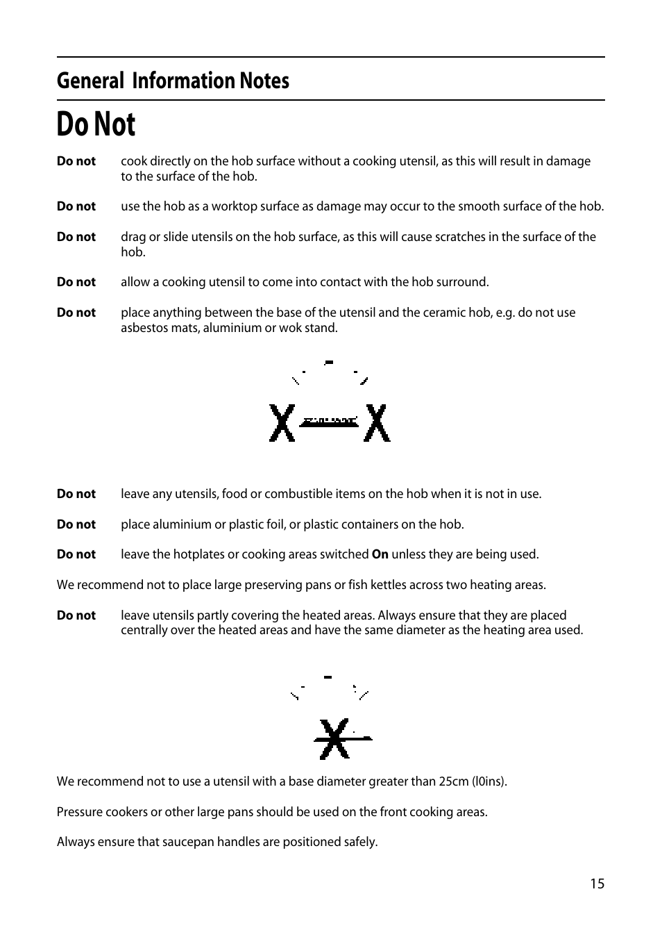 Do not | Indesit KD3E1E User Manual | Page 15 / 32