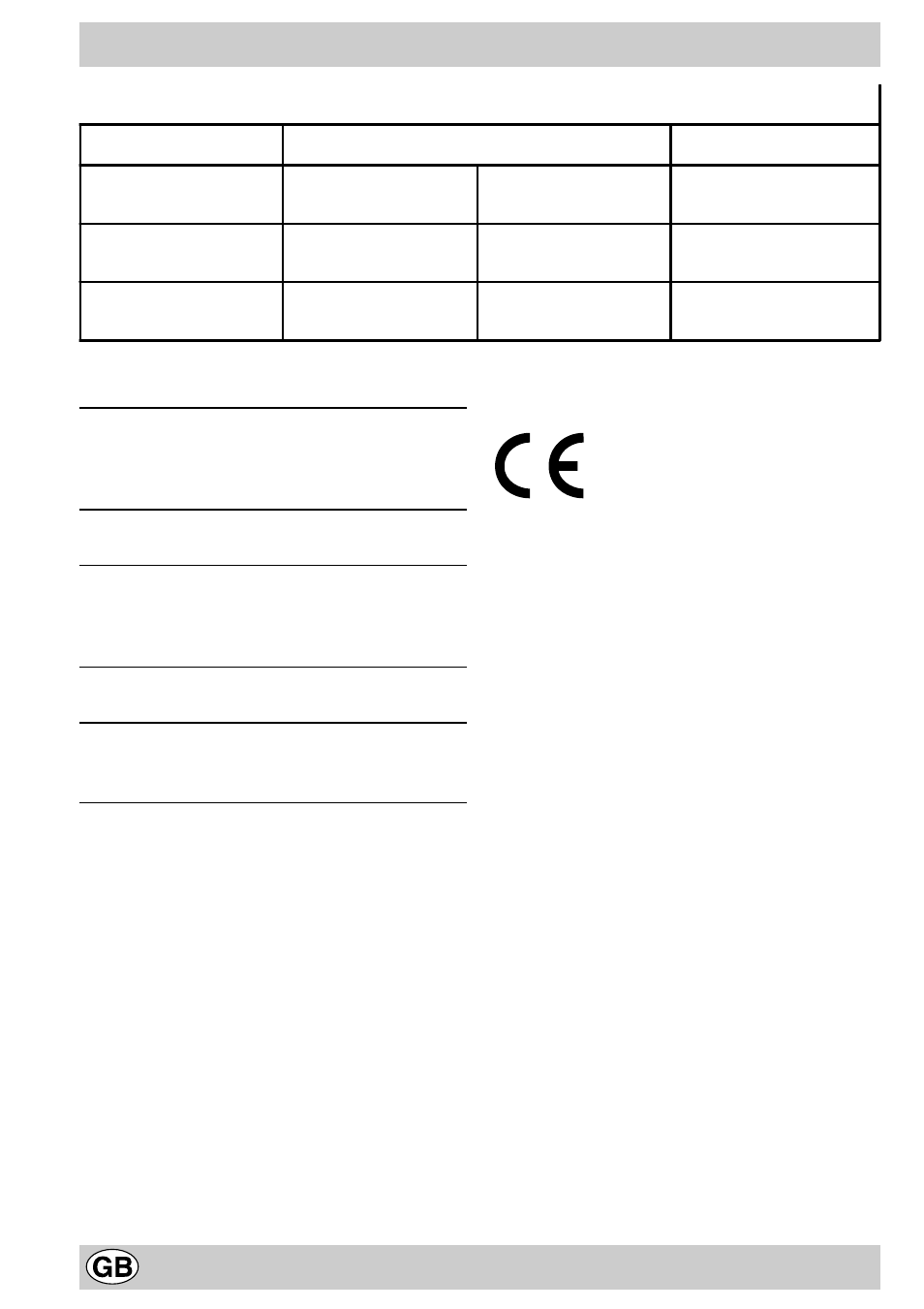 Technical characteristics | Indesit K 647 GS/G User Manual | Page 8 / 16