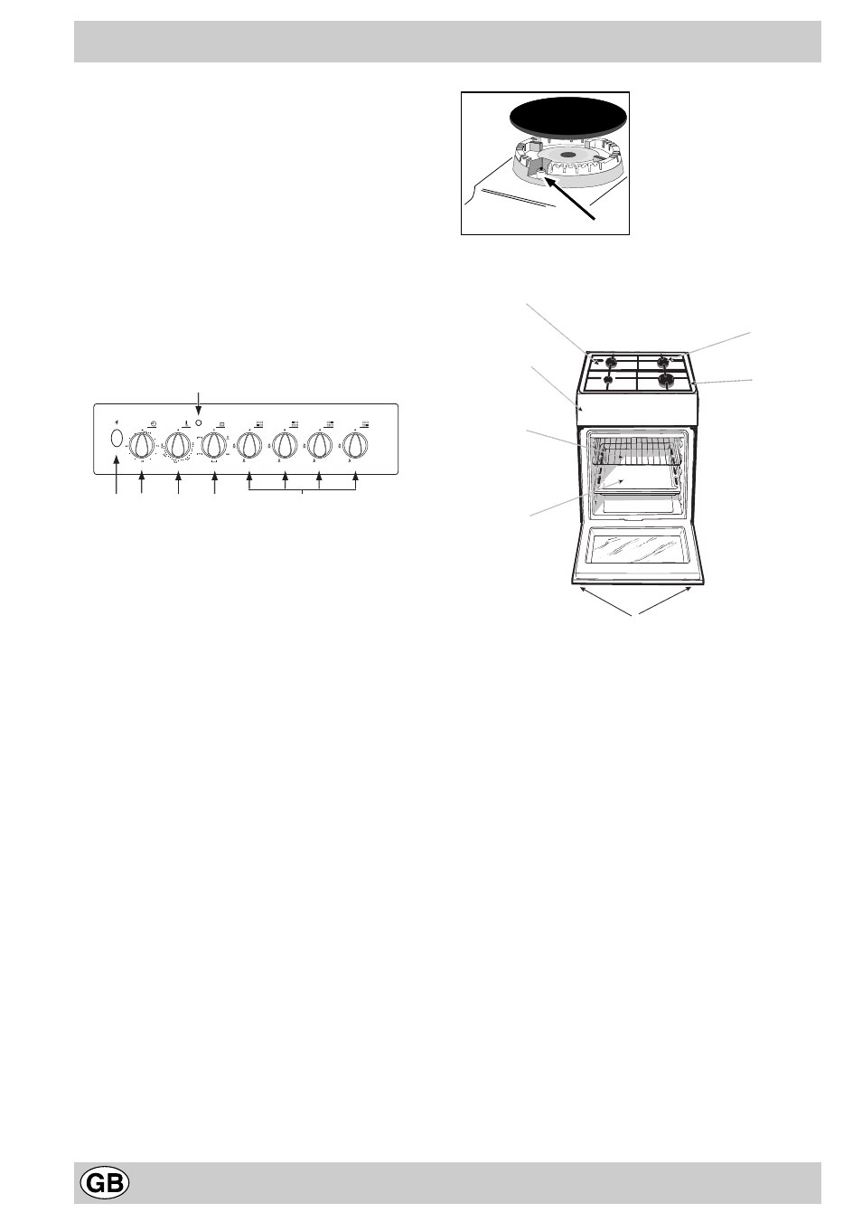 The cooker with electric oven | Indesit K3G11/G User Manual | Page 8 / 16