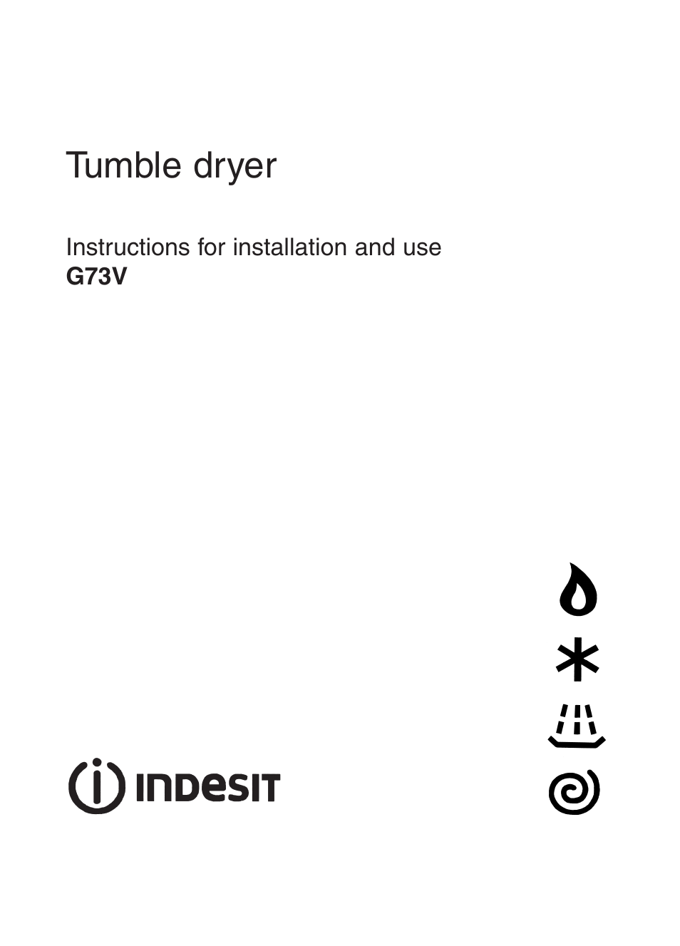 Indesit G73V User Manual | 20 pages