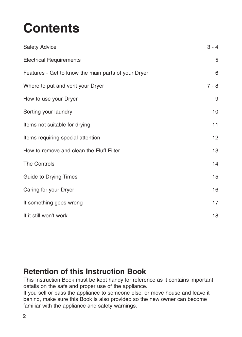 Indesit G73V User Manual | Page 2 / 20