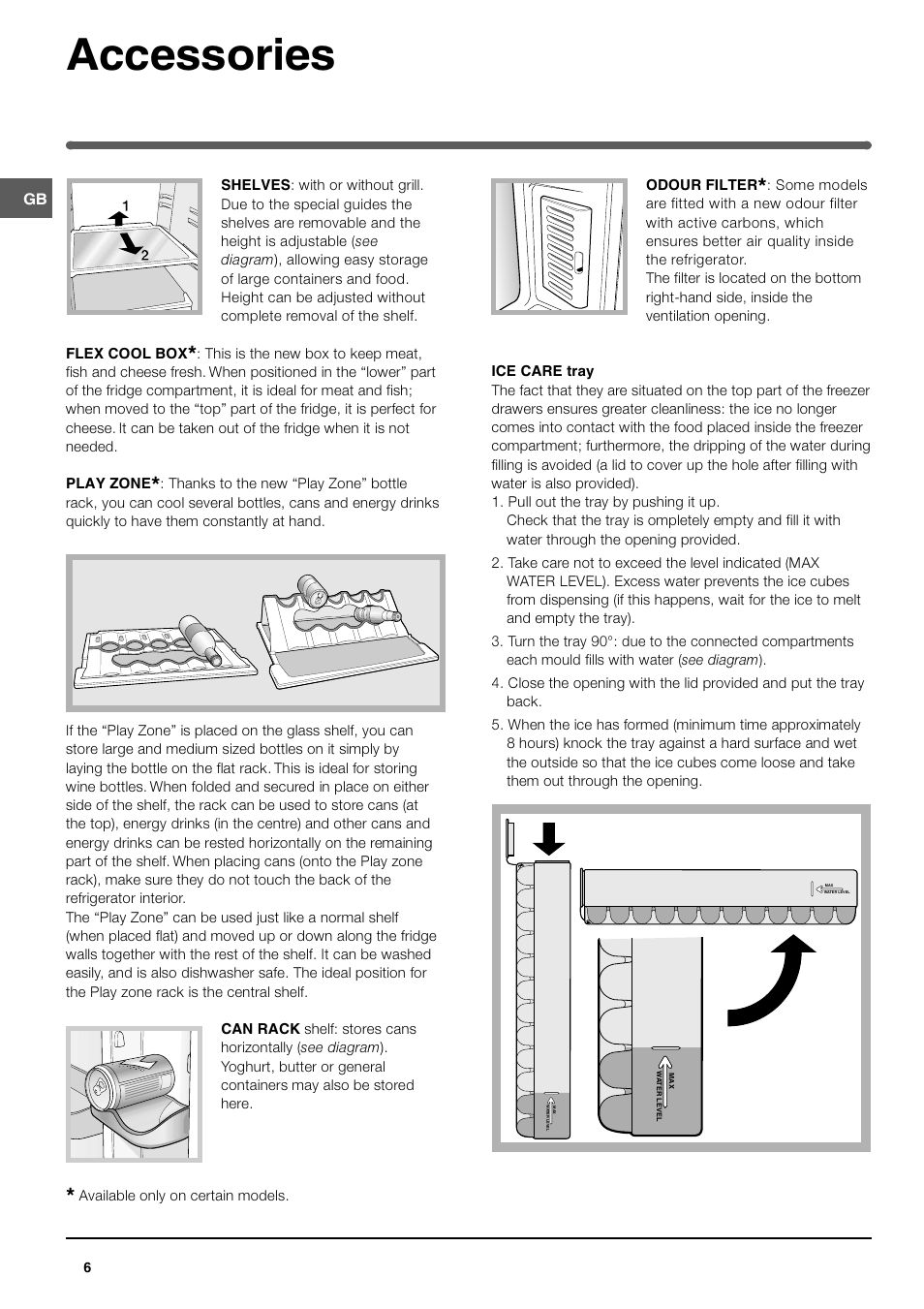 Accessories | Indesit BA35FNF P User Manual | Page 6 / 12