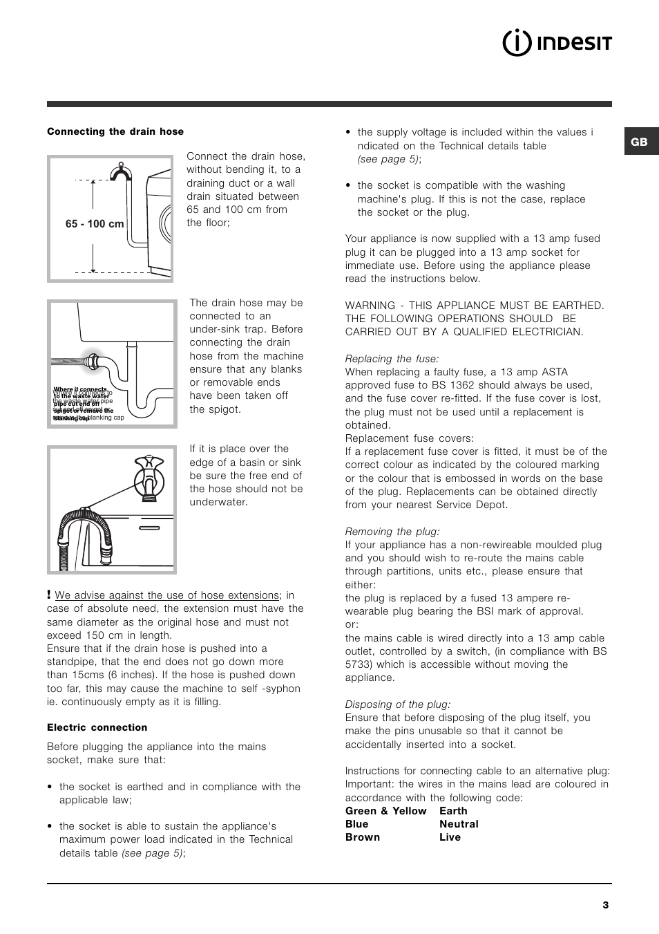Indesit IWC 6145 User Manual | Page 3 / 16