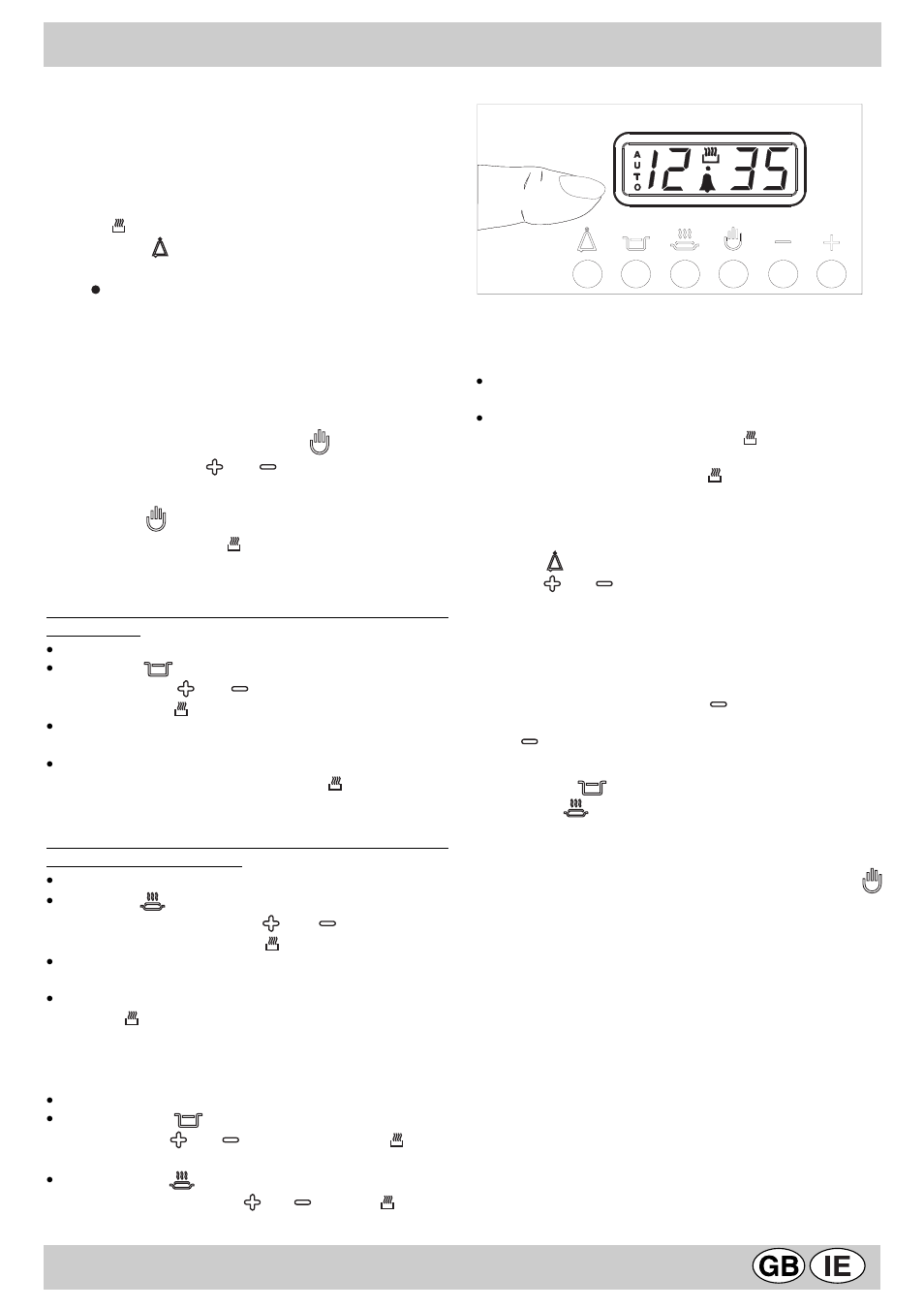 Cooking programmer | Indesit KP59MSXG User Manual | Page 7 / 16