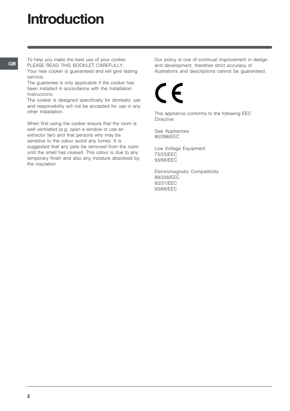Introduction | Indesit KDP60E User Manual | Page 2 / 20
