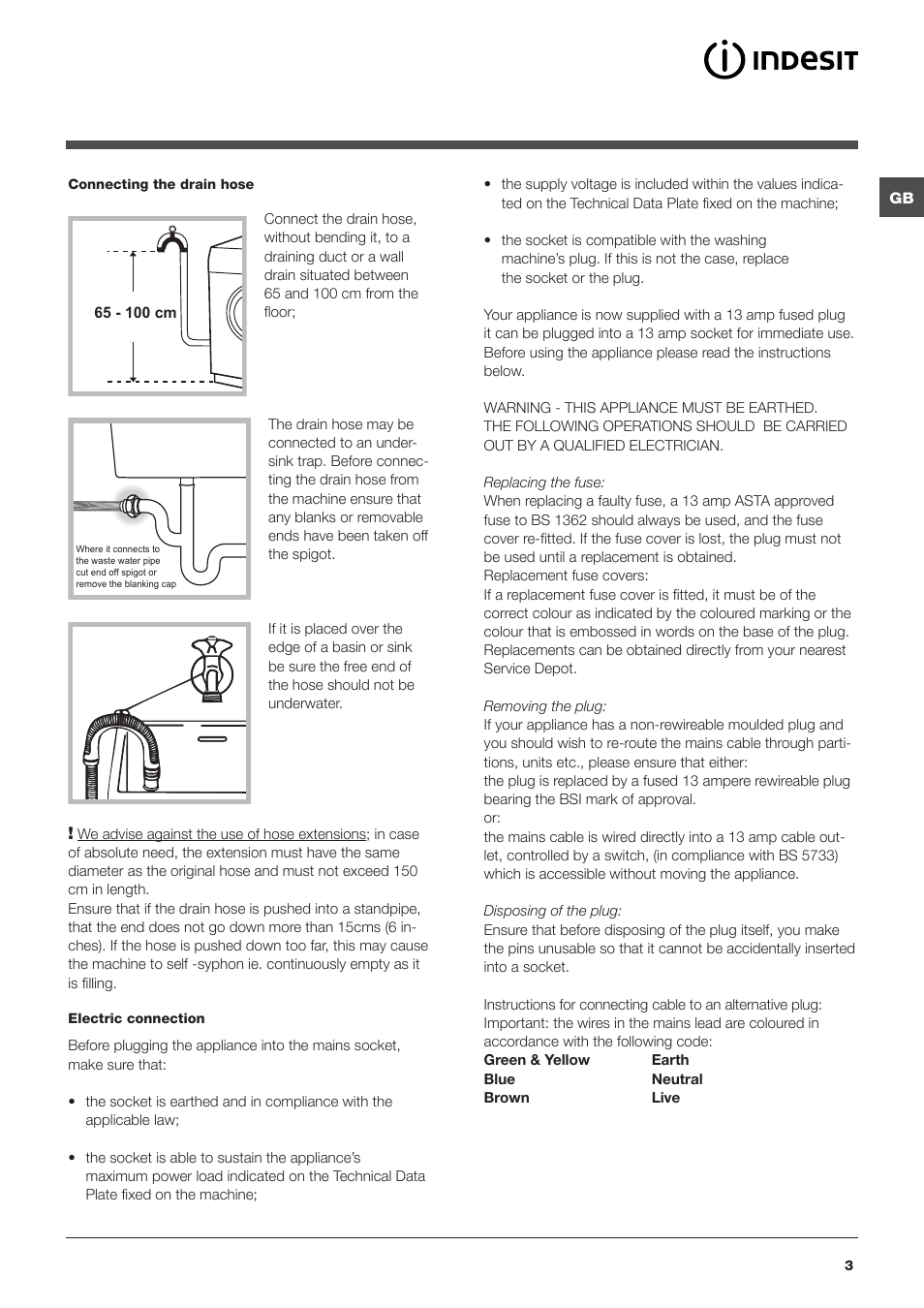 Indesit IWB User Manual | Page 3 / 16