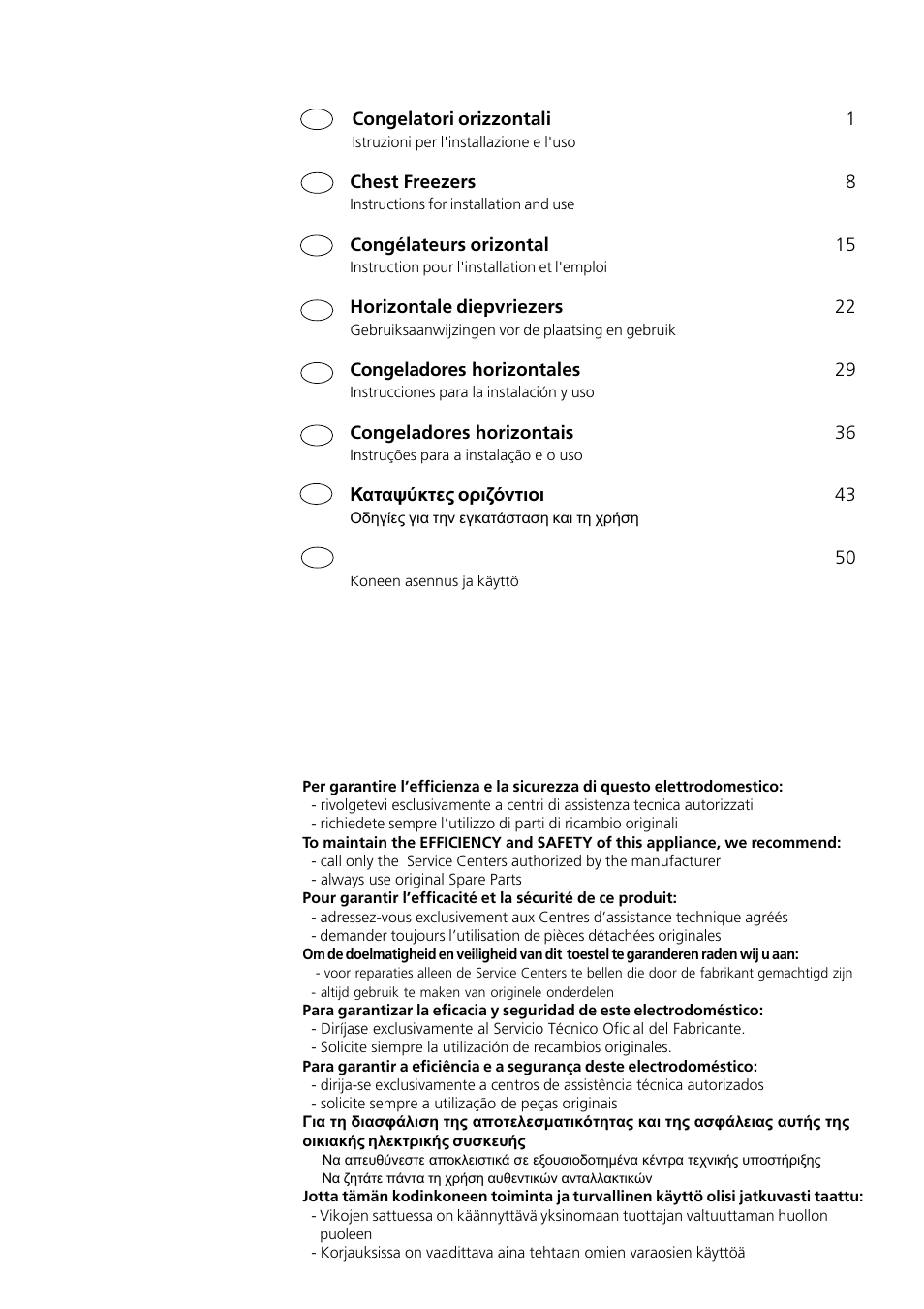 Indesit GCO120 User Manual | Page 2 / 60