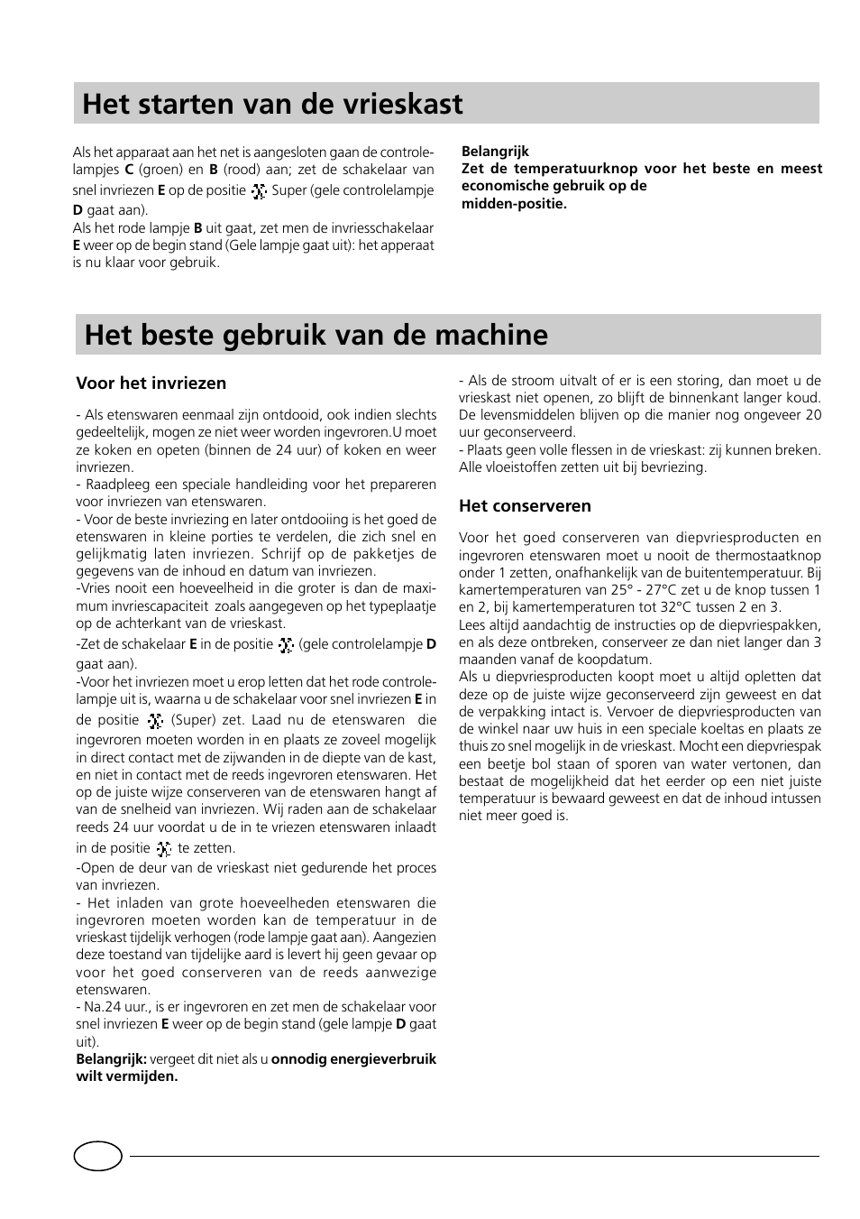 Indesit GCO120 User Manual | Page 26 / 60