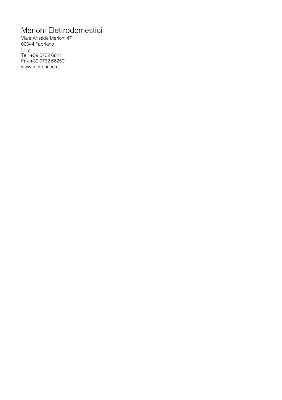 Merloni elettrodomestici | Indesit IN E 160 G UK User Manual | Page 12 / 12