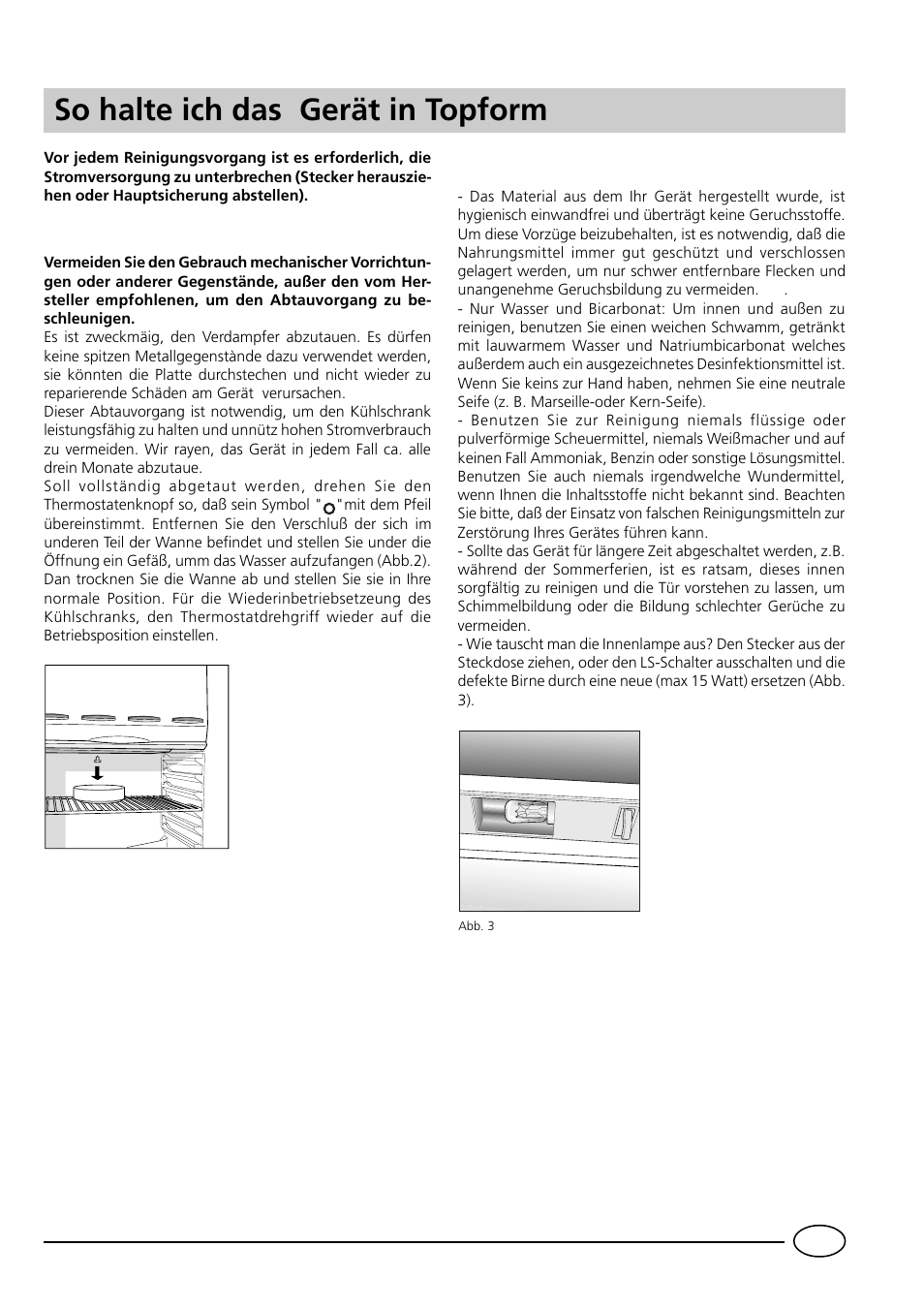 So halte ich das gerät in topform | Indesit RG1142 User Manual | Page 27 / 48