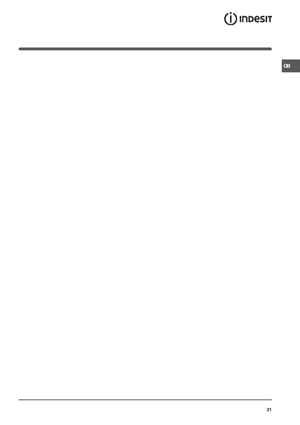 Indesit 50 CM FREE STANDING COOKER KD3G User Manual | Page 22 / 25