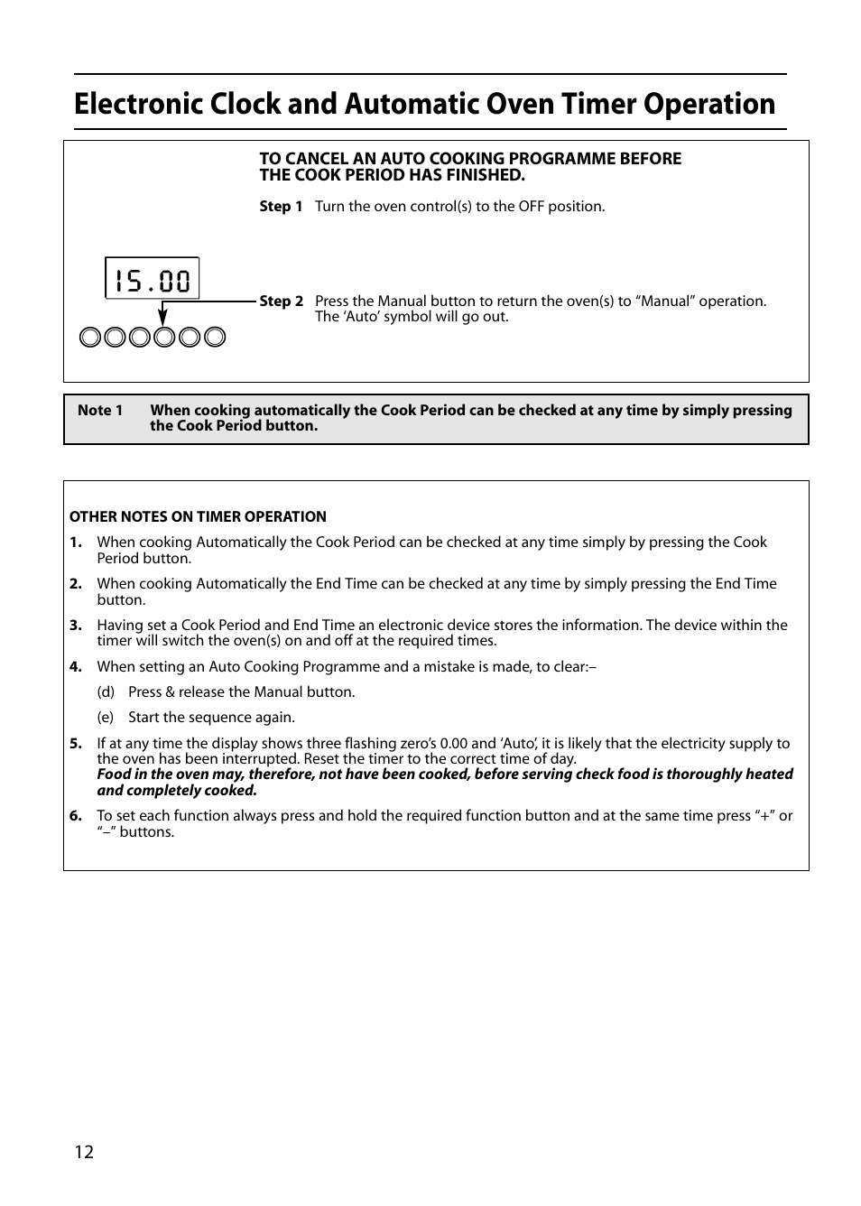 Indesit FIU20 User Manual | Page 14 / 36