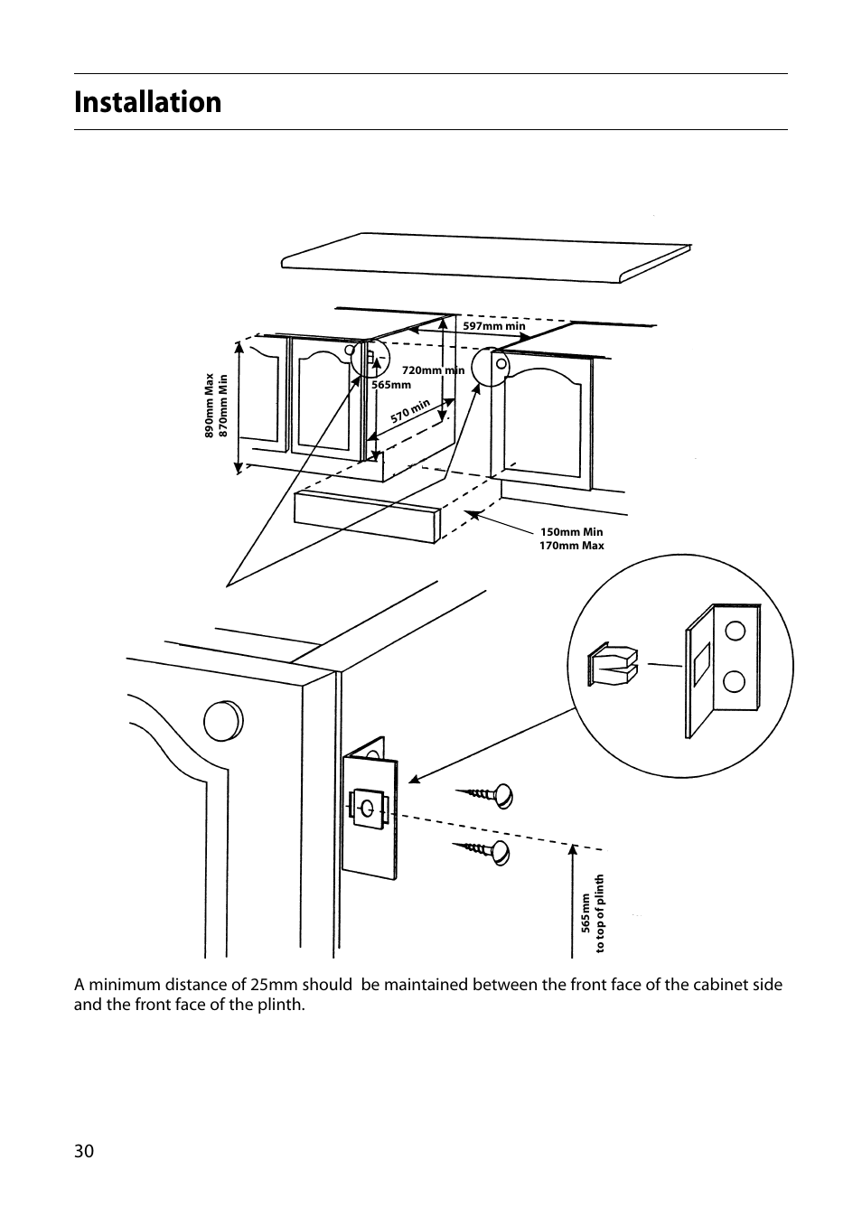 Installation | Indesit FIU20 User Manual | Page 32 / 36