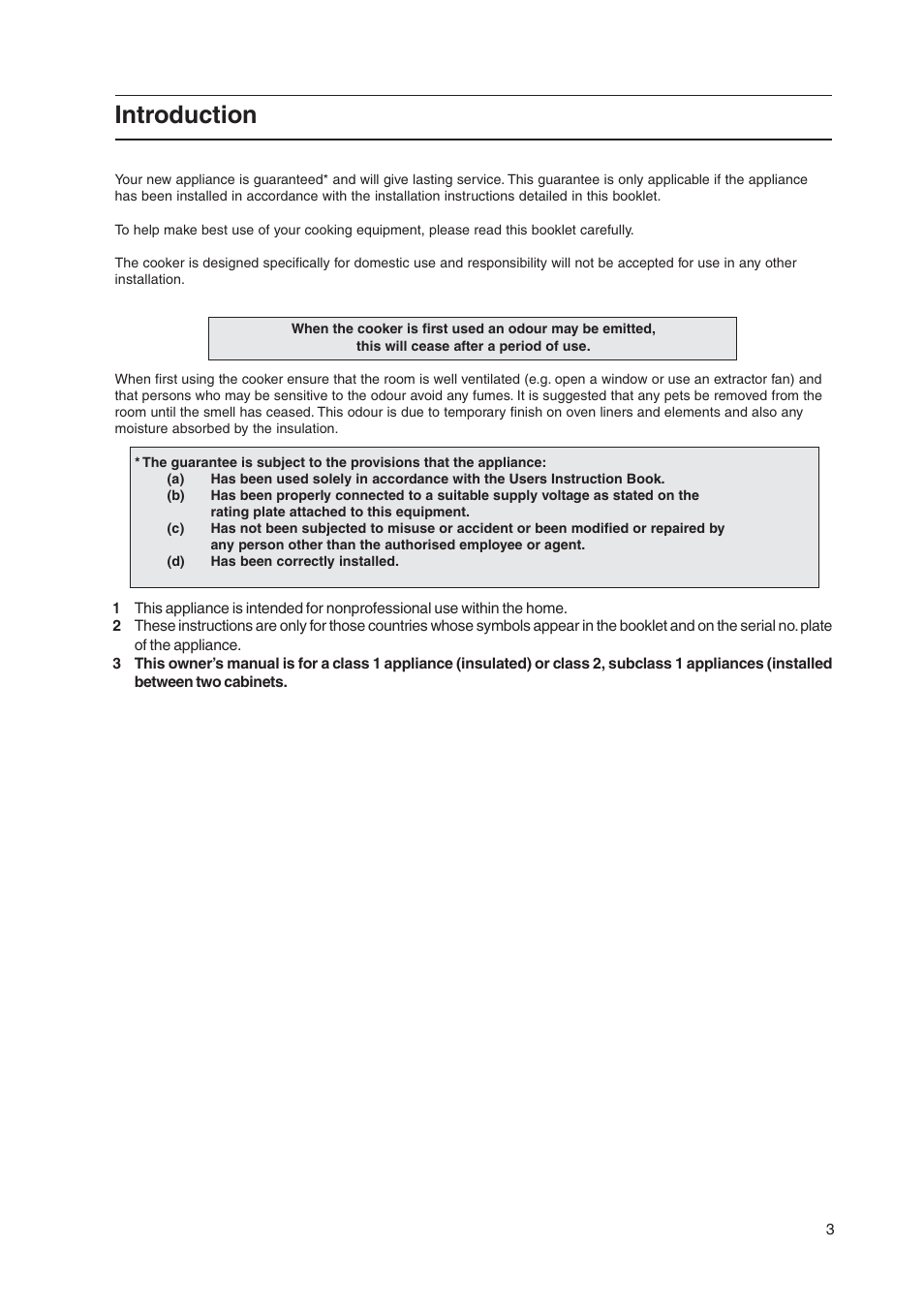 Introduction | Indesit KD3G11/G User Manual | Page 3 / 24