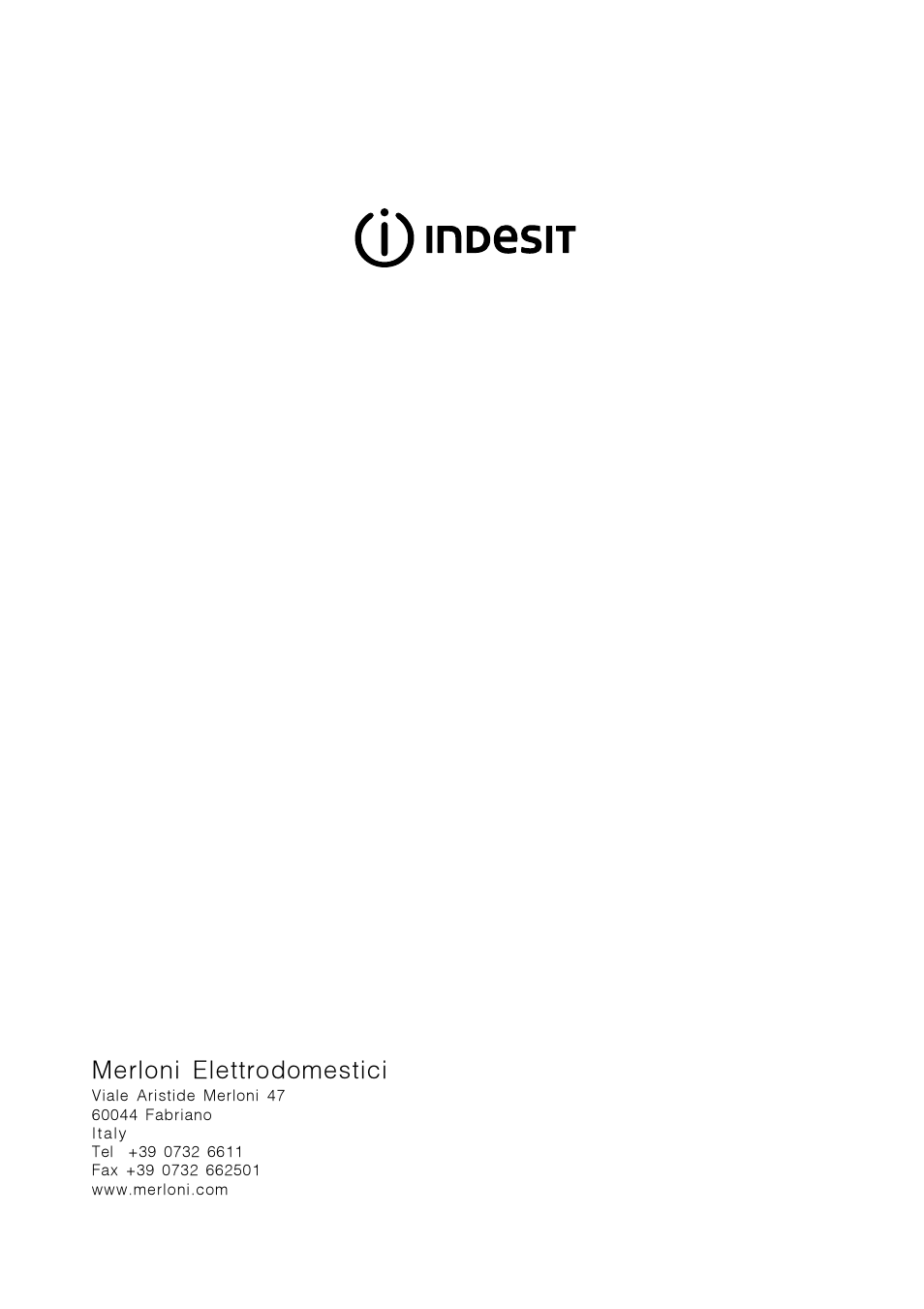 Merloni elettrodomestici | Indesit D 66 User Manual | Page 16 / 16