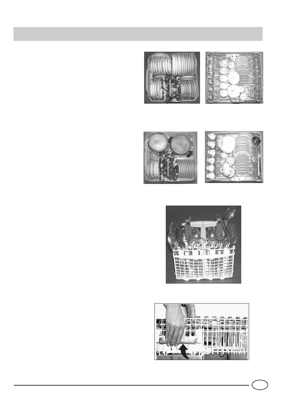 Loading the dishwasher | Indesit D 66 User Manual | Page 7 / 16