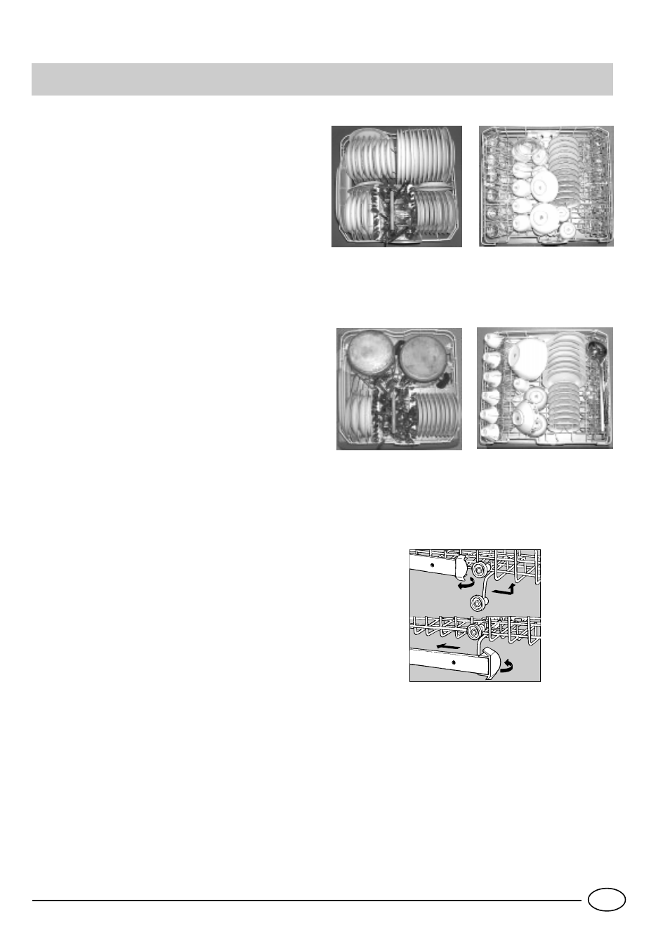 Loading the dishwasher | Indesit D 61 User Manual | Page 9 / 16