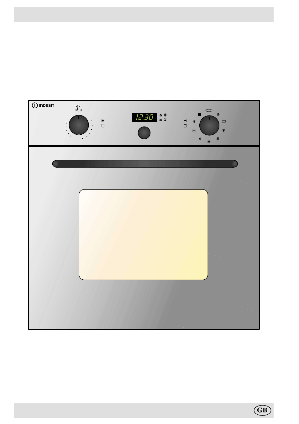 Front view | Indesit FM 70 P.1 MR User Manual | Page 3 / 12