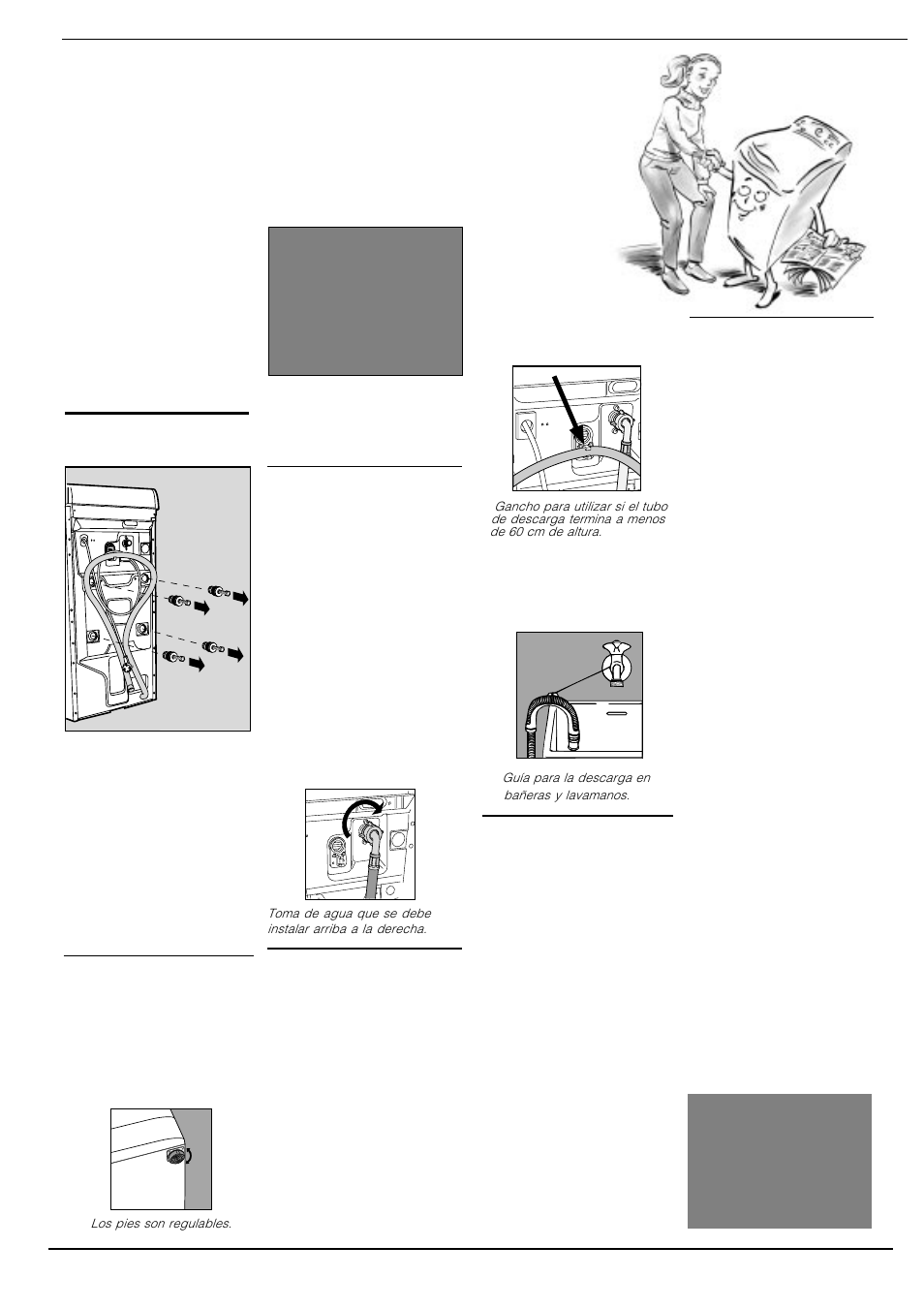 Cuando llega la la, Transporte e instalación | Ariston AT 84 User Manual | Page 67 / 80