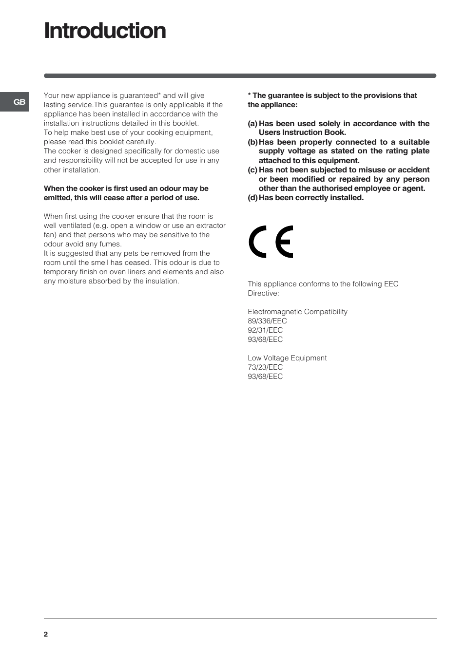 Introduction | Indesit KDP60 User Manual | Page 2 / 28