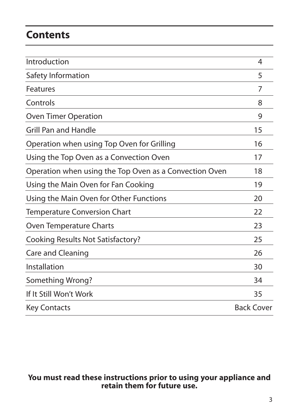 Indesit FDU20 User Manual | Page 3 / 36
